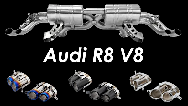 Audi R8 V8 with Valved Performance Exhaust