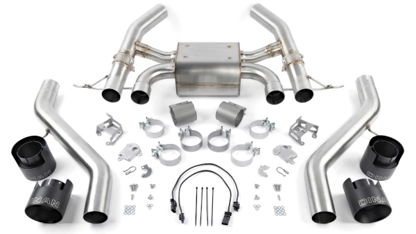 dinan valved axle back exhaust bmw g87 m2